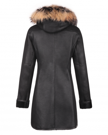 skórzany kożuch na zamek