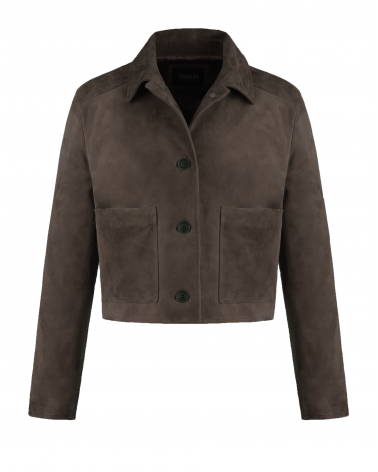 zamszowa kurtka damska