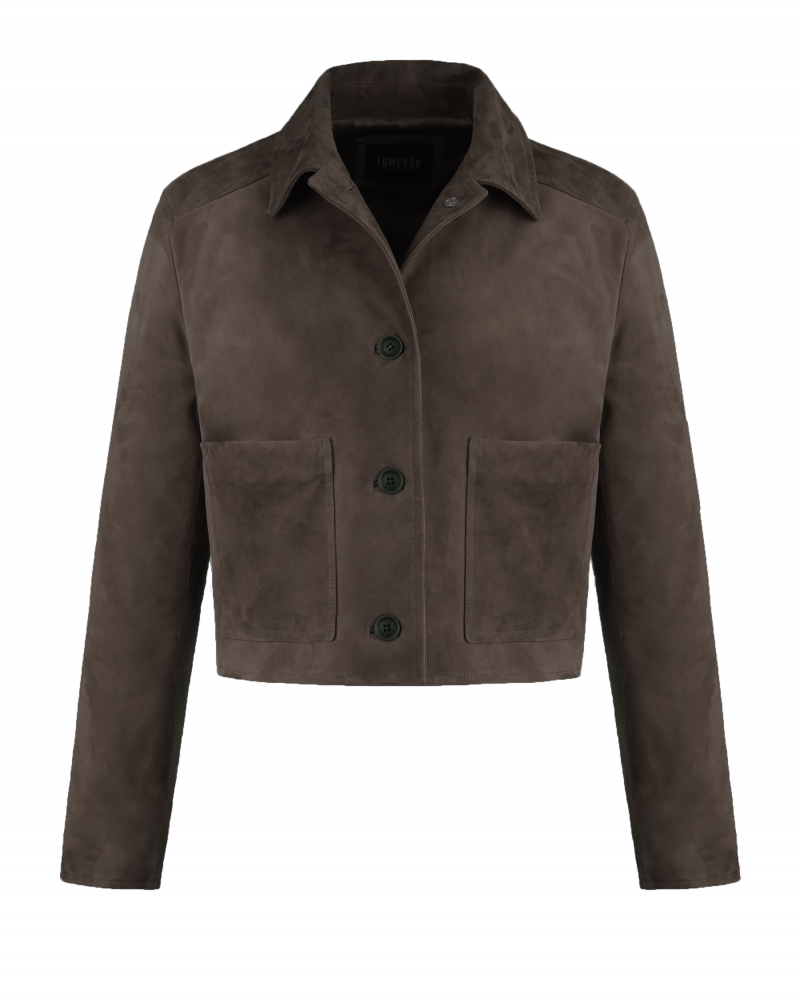 zamszowa kurtka damska