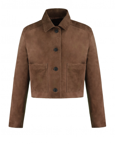 krótka zamszowa kurtka