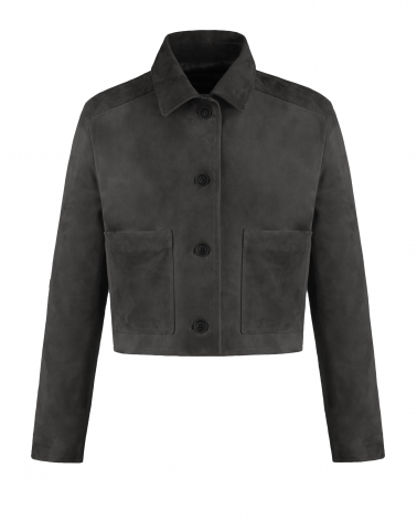 kurtka ze skóry zamszowej