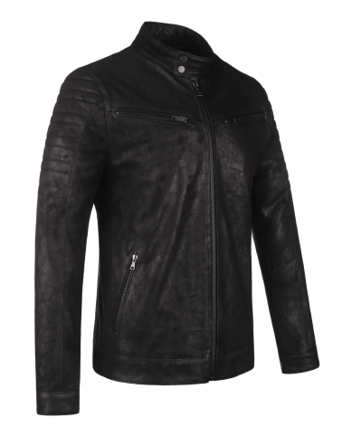 Kurtka męska ze skóry naturalnej