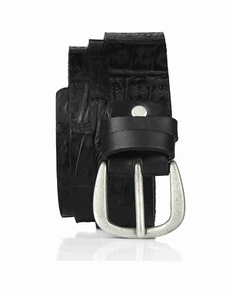 Skórzany pasek z tłoczeniem