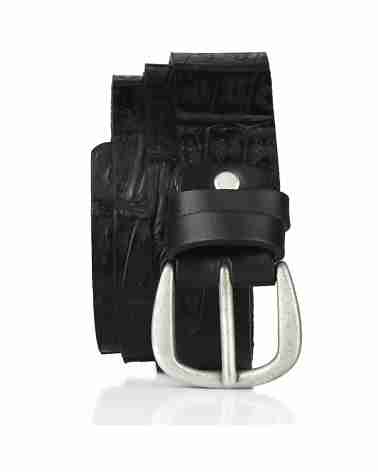 Skórzany pasek z tłoczeniem