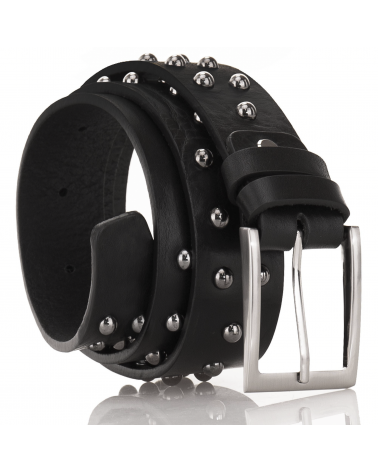 Rockowy Pasek Skórzany