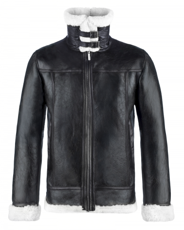 halvar męski kożuch ze stójką