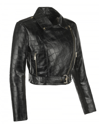 damska kurtka selena krokodyl