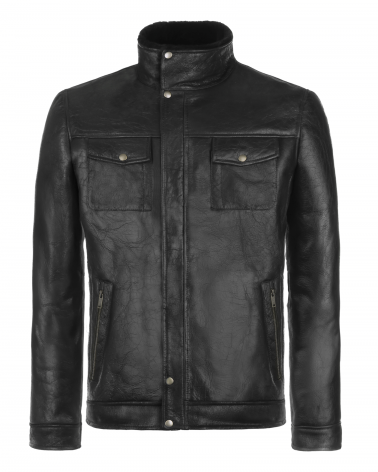 kożuch Olaf skórzany ocieplany