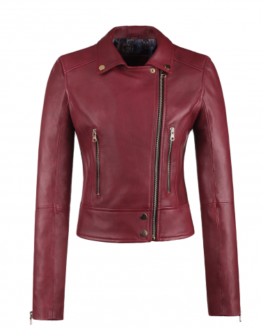 Kurtka Skórzana Damska Skóra Naturalna