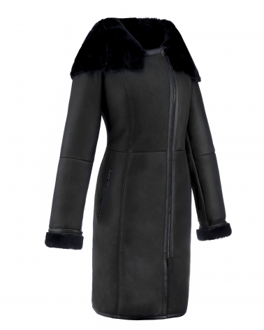 kożuch damski długi