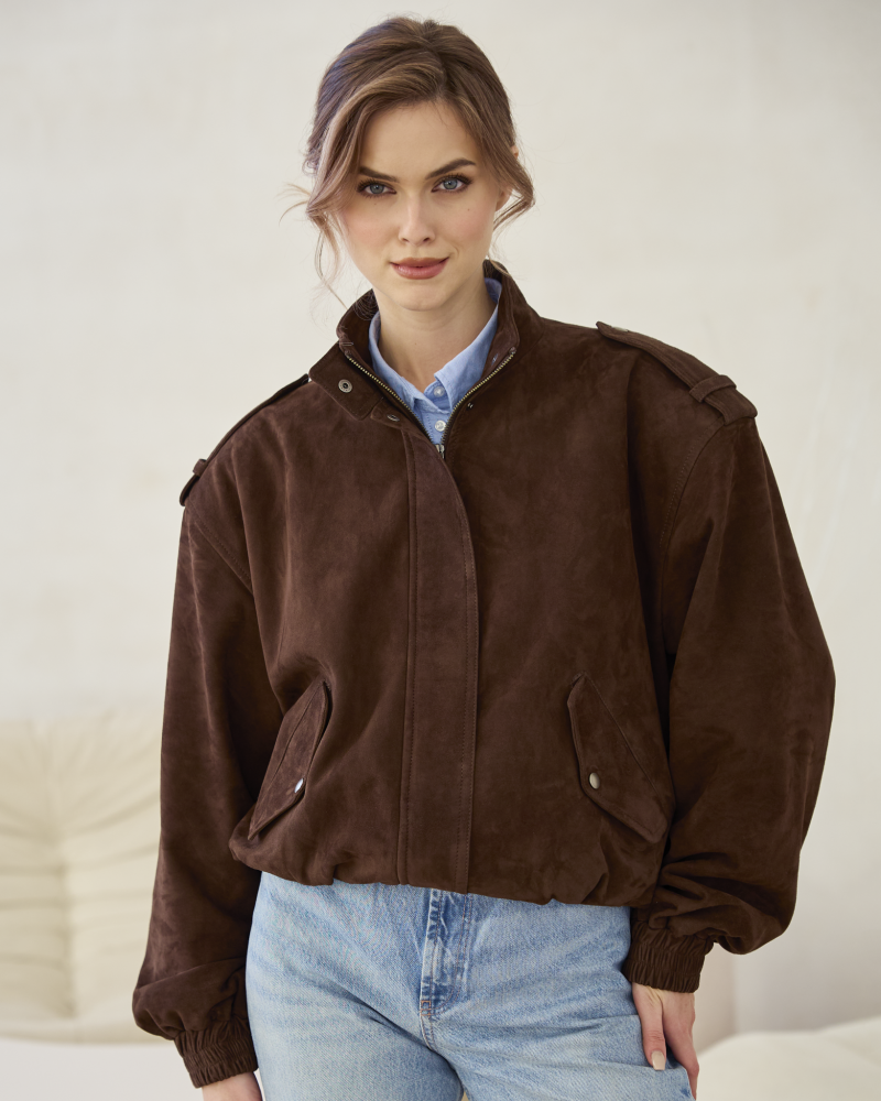 kurtka zamszowa damska