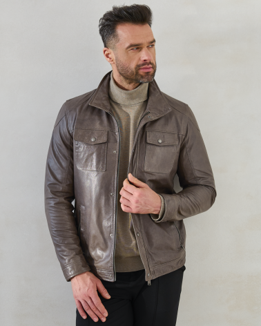 kurtka skórzana Olaf