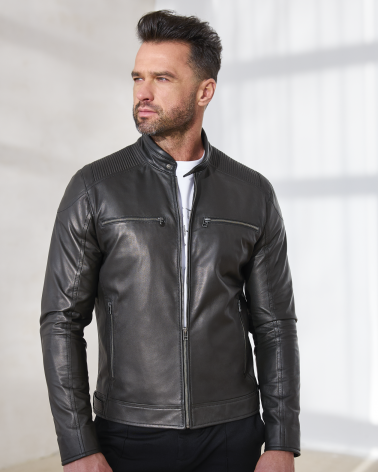 skórzana kurtka męska