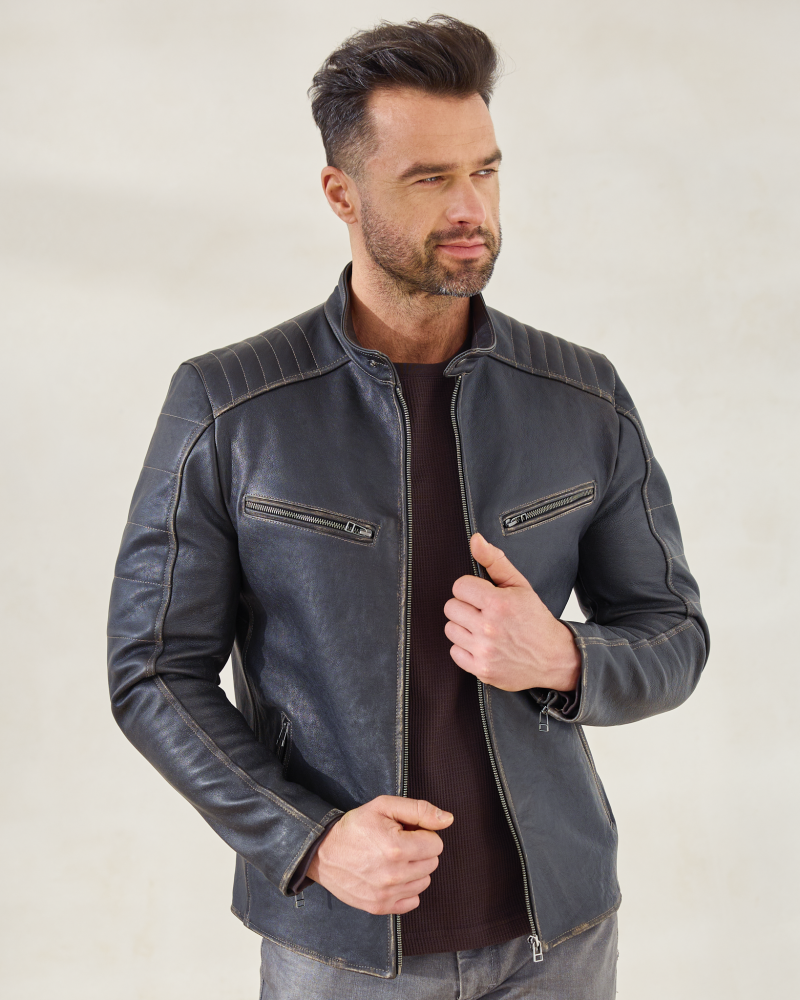 kurtka skórzana męska