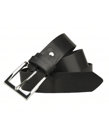 klasyczny czarny pasek skórzany