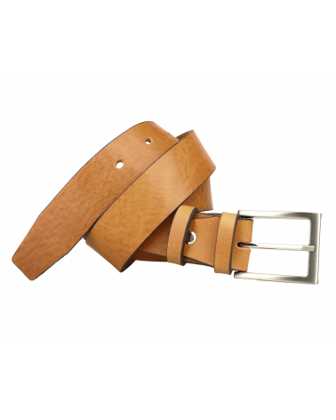 brązowy pasek skórzany