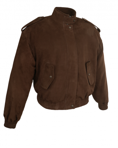 zamszowa bomberka damska