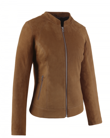 Kurtka zamszowa z skóry jagnięcej