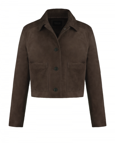 zamszowa kurtka damska