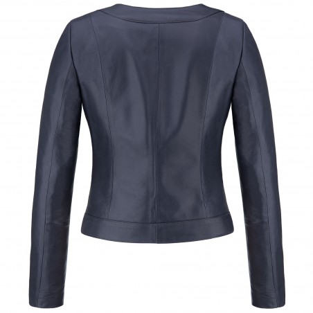 zapinana kurtka skórzana damska