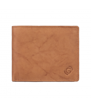 Skórzany portfel męski- brązowy